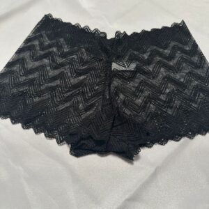 Shorty de Encaje con Diseño Chevron